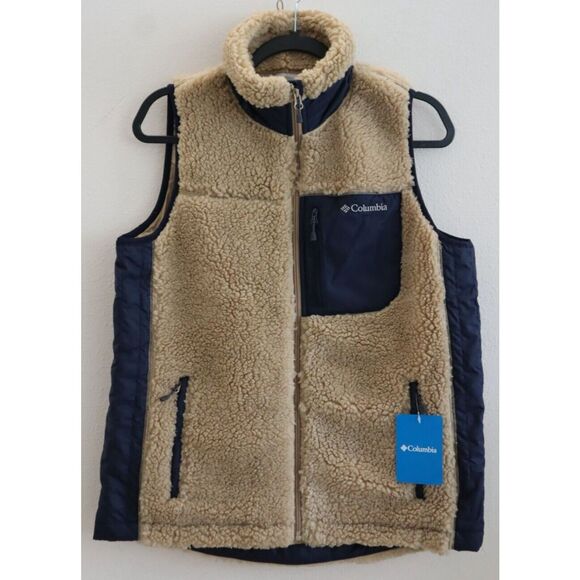 Columbia 1922632214 Women's Sz M Beige Archer Ridge II Sleeveless Vest - Picture 1 of 12